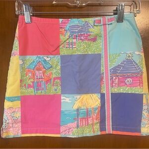 Lilly Pulitzer Pink and Purple Casual Pencil Skirt